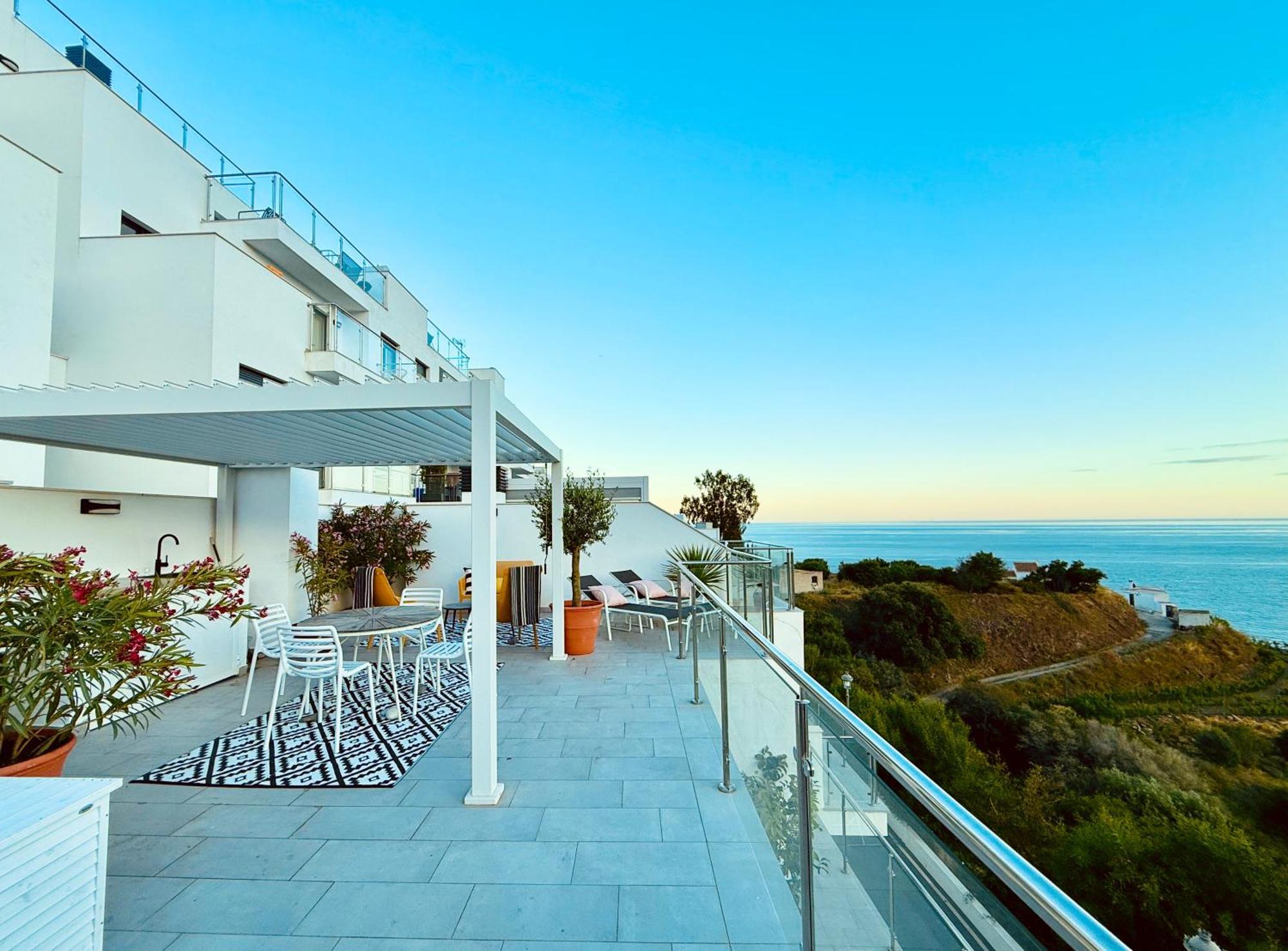 Apartmán Penthouse Balcon Del Mar 121 Casasol Nerja Exteriér fotografie